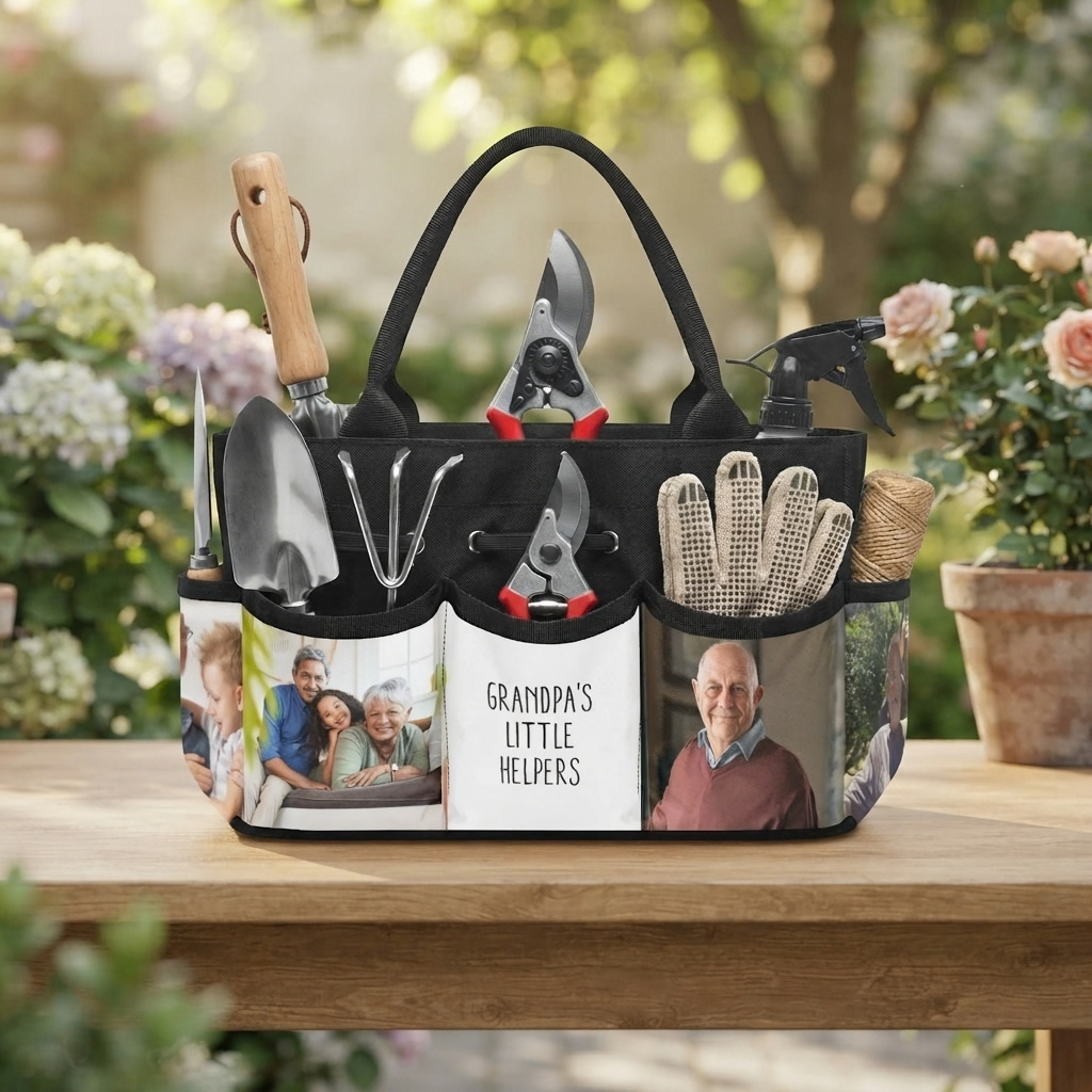 Personalized Canvas Garden Tote