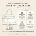 Personalized Canvas Garden Tote