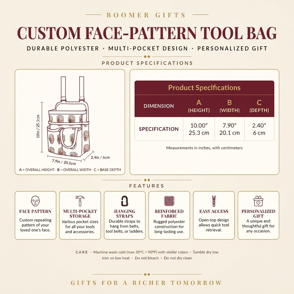 Personalized Canvas Tool Pouch