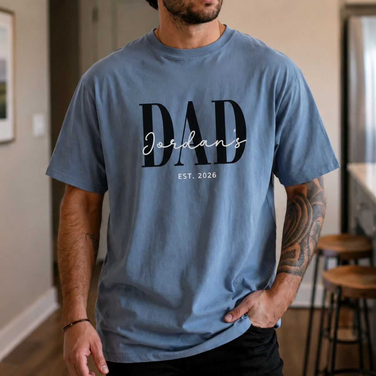 Personalized Dad Est Shirt