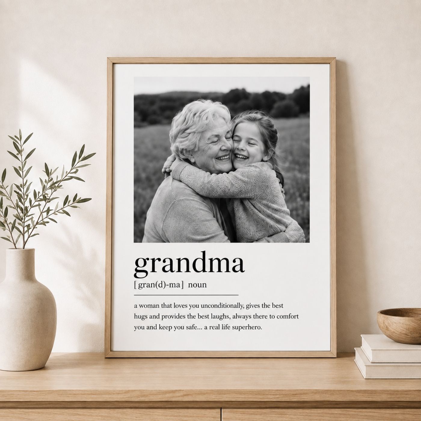 Personalized Definition Framed Canvas