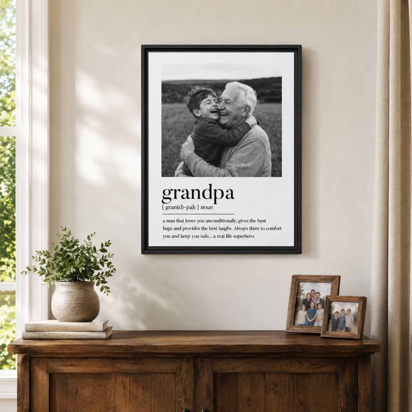 Personalized Definition Framed Canvas
