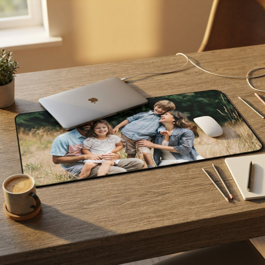 Personalized Family Photo Desk Mat