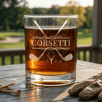 Personalized Golf Whiskey Glass - Drinkware