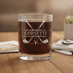 Personalized Golf Whiskey Glass - Drinkware