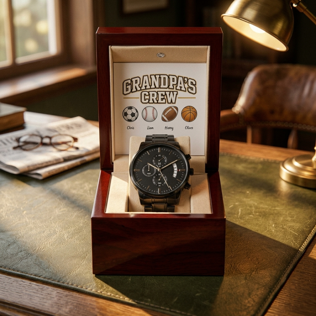 Personalized Grandpa's Crew Watch