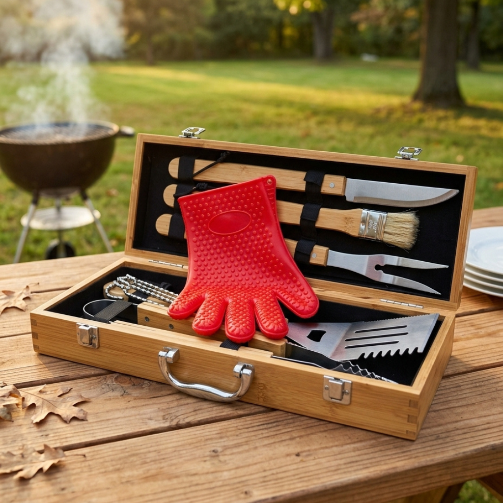 Personalized Family Name BBQ Set