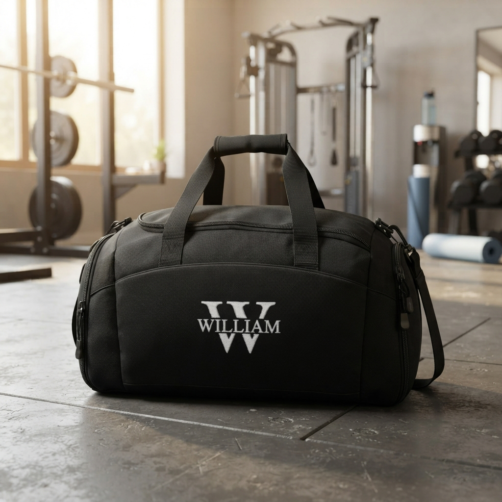 Personalized Gym Bag with Name or Initials