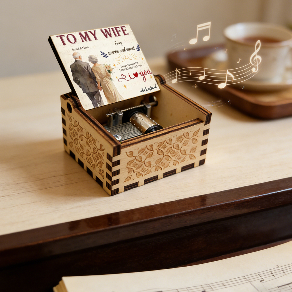 Personalized Hand-Crank Music Box