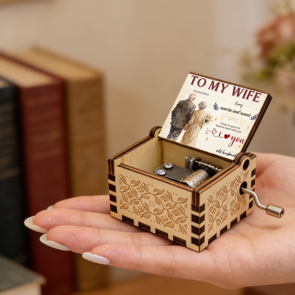 Personalized Hand-Crank Music Box
