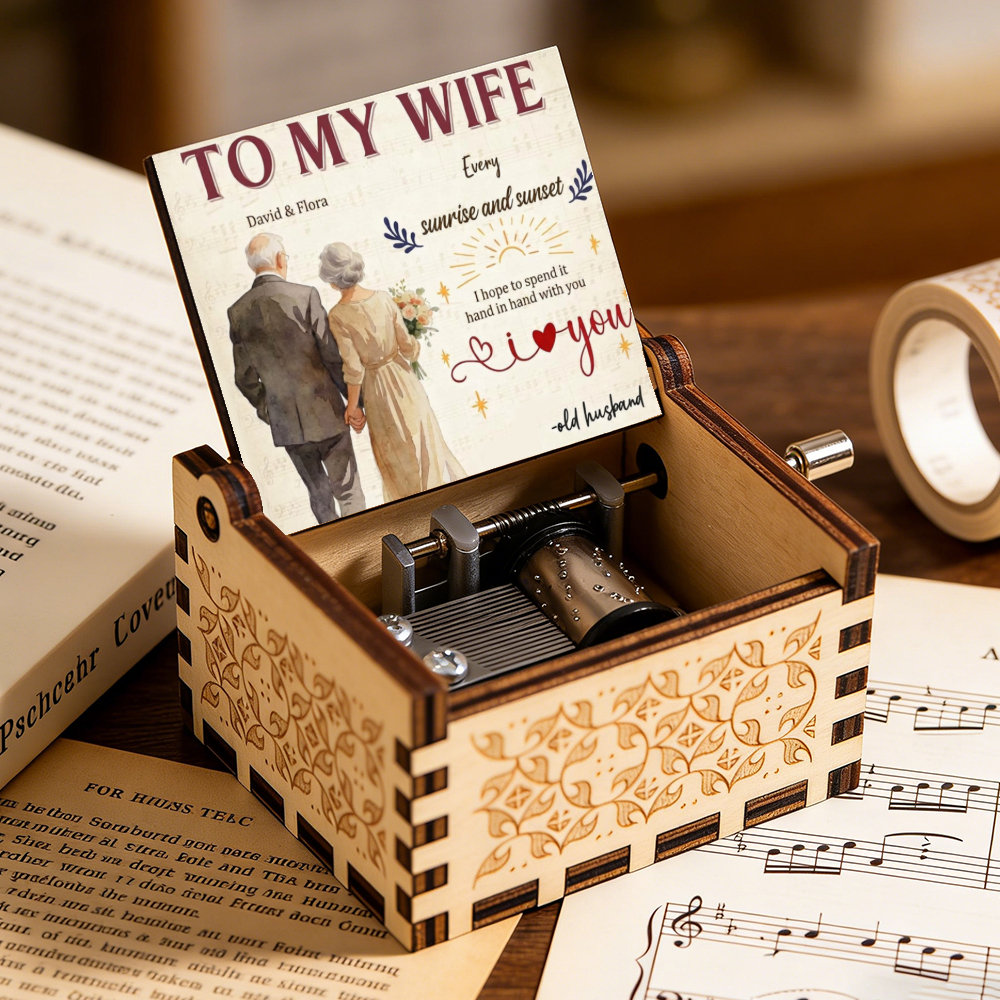Personalized Hand-Crank Music Box