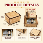 Personalized Hand-Crank Music Box