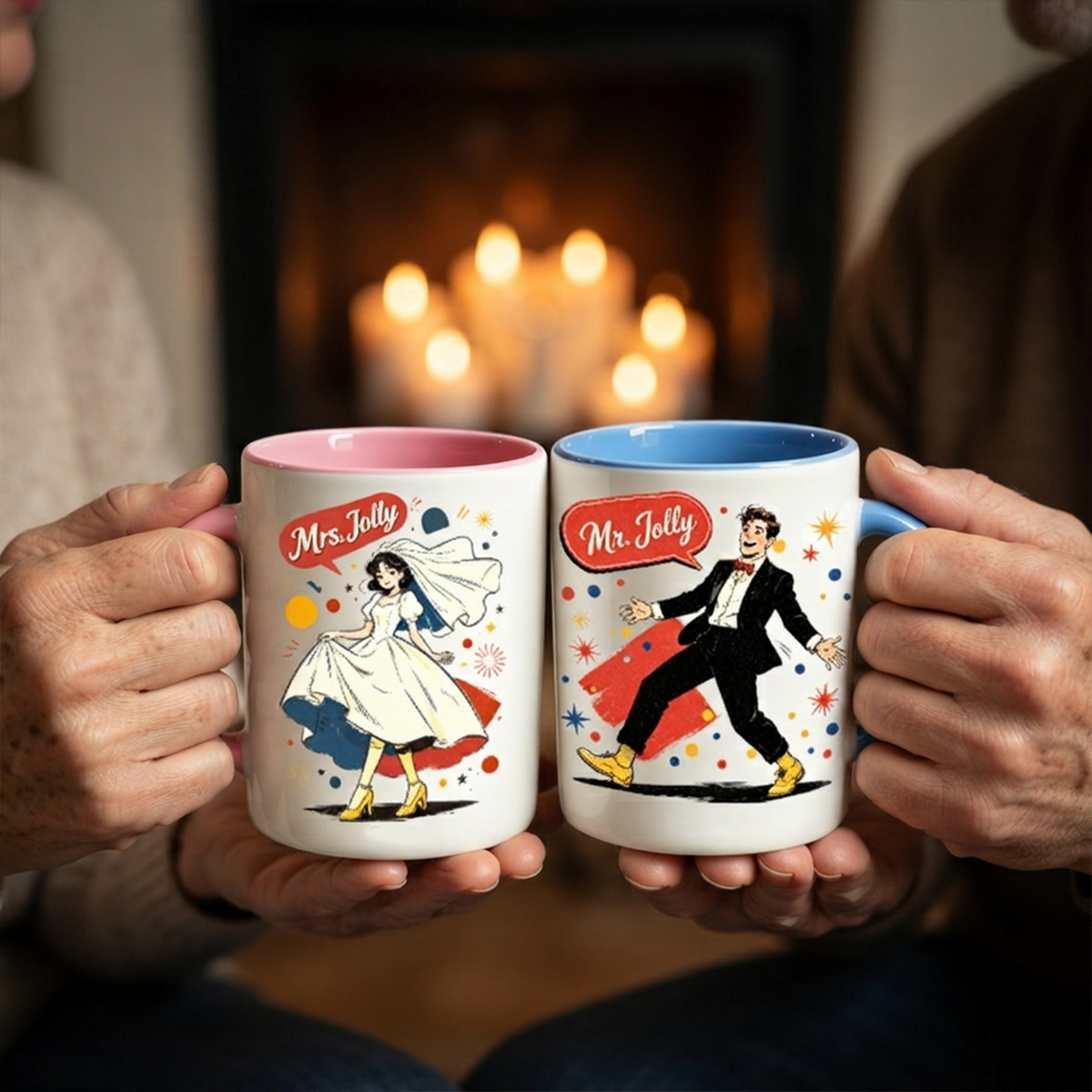 Personalized Heart Handle Mug