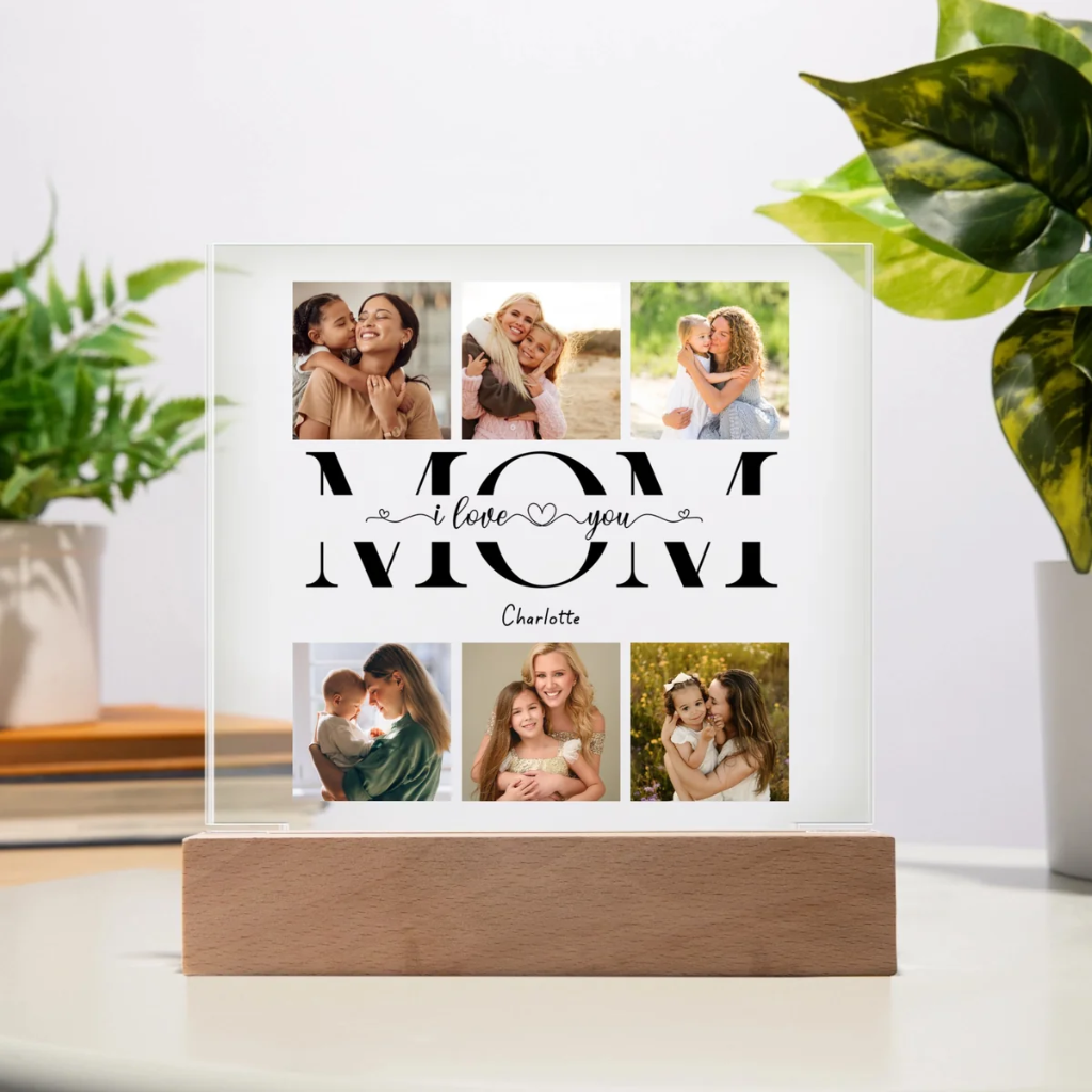 Personalized Mom Photo Collage Plaque