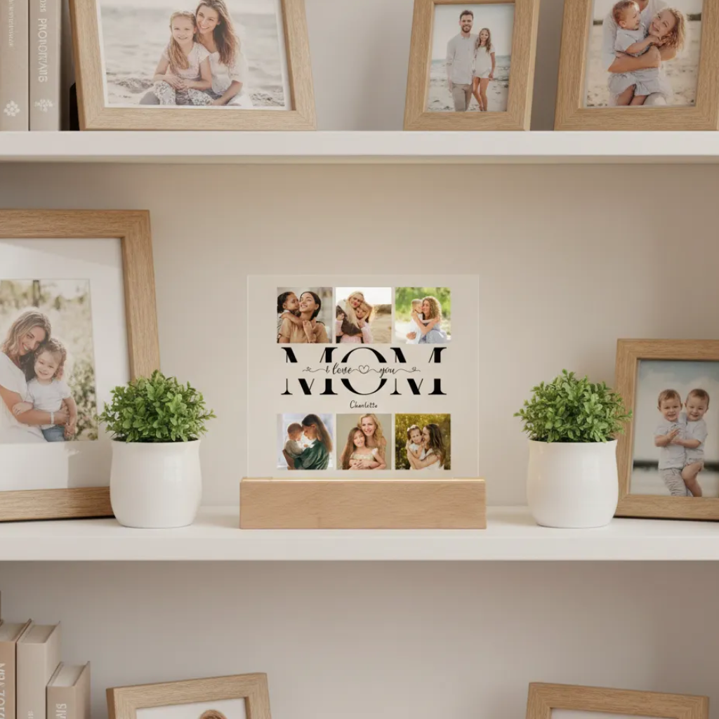 Personalized Mom Photo Collage Plaque