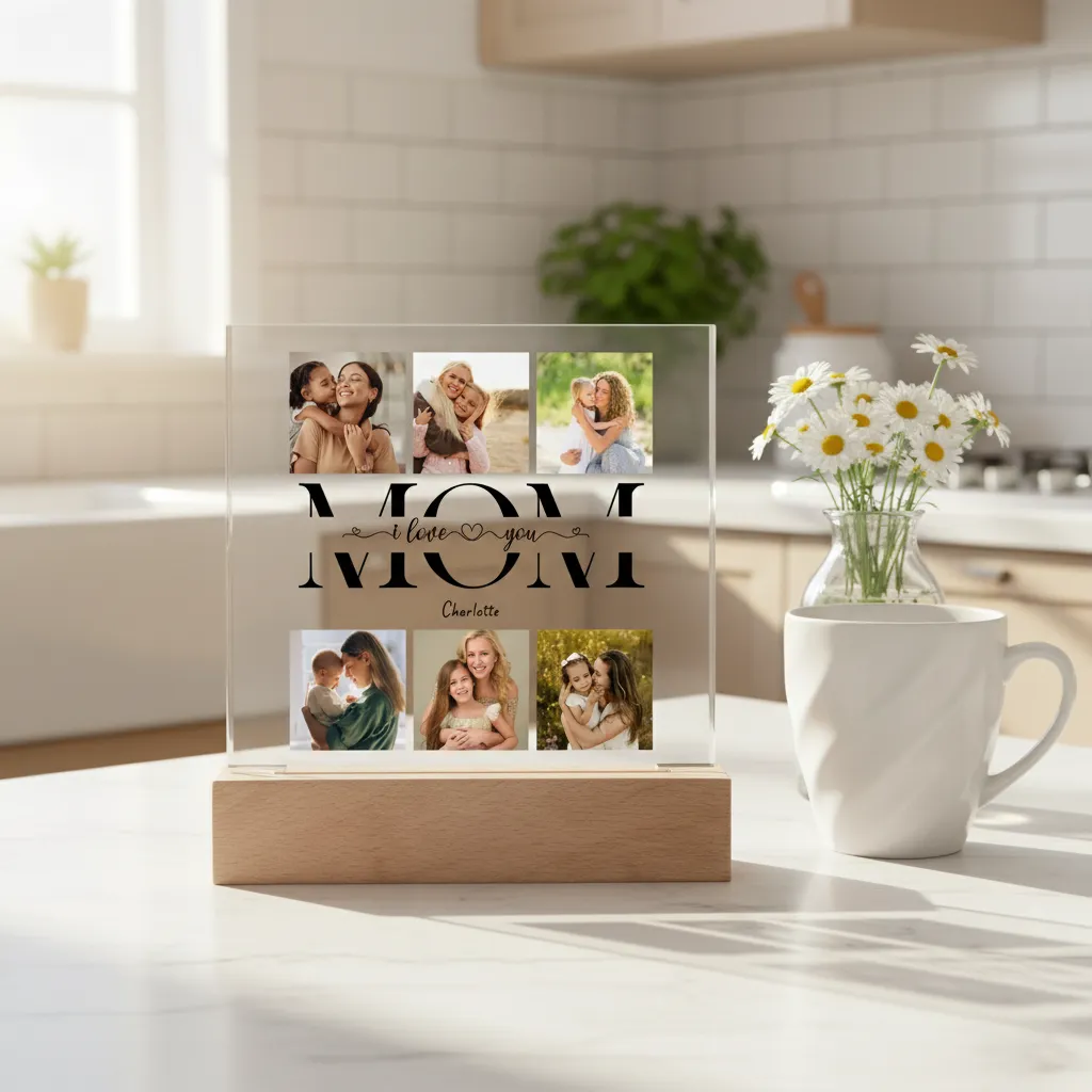 Personalized Mom Photo Collage Plaque
