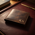 Personalized Monogram Bifold Wallet