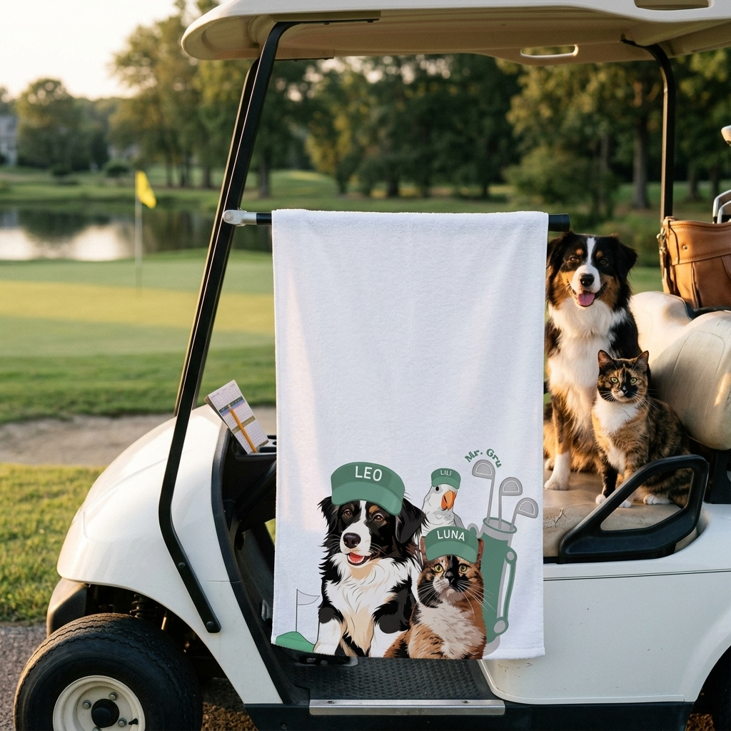 Personalized Pet Golf Towel