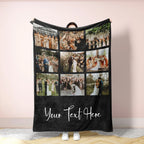 Personalized Photo Collage Blanket