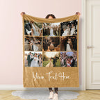 Personalized Photo Collage Blanket
