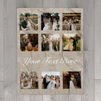 Personalized Photo Collage Blanket
