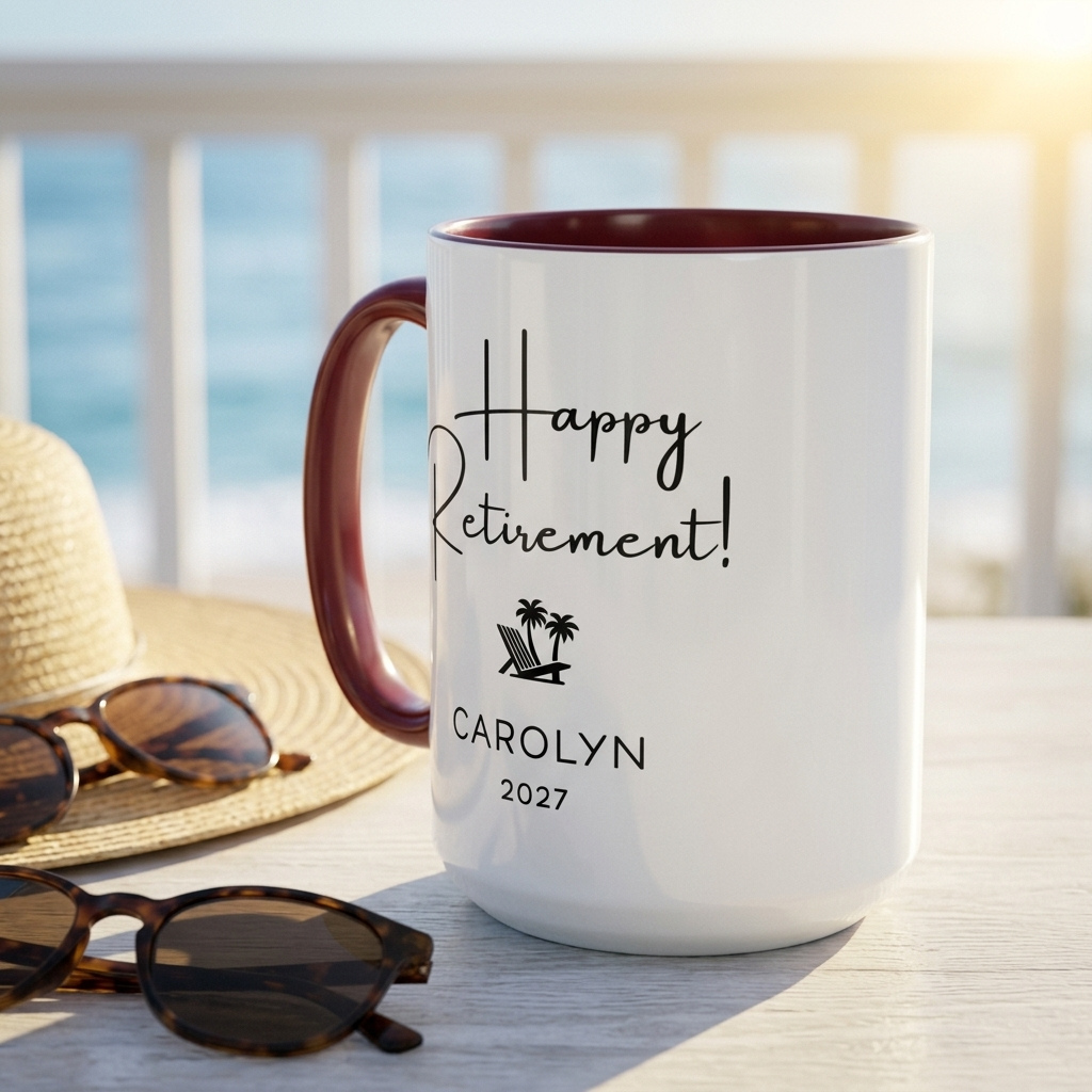 Personalized Retirement Benefits Mug