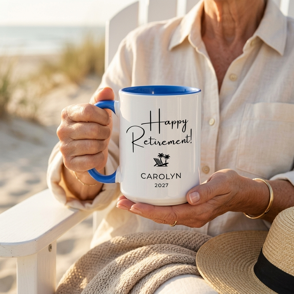 Personalized Retirement Benefits Mug