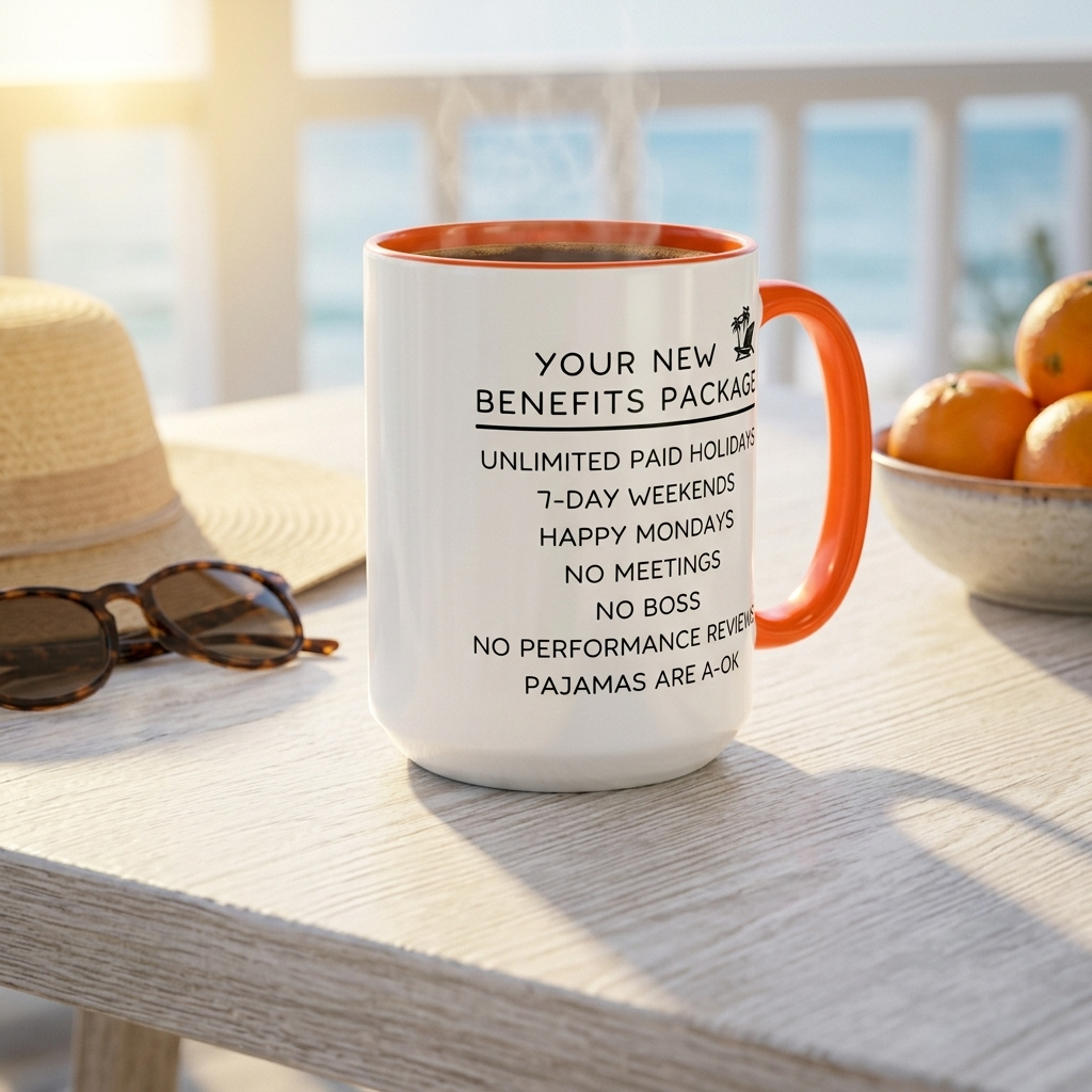 Personalized Retirement Benefits Mug