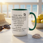 Personalized Retirement Benefits Mug