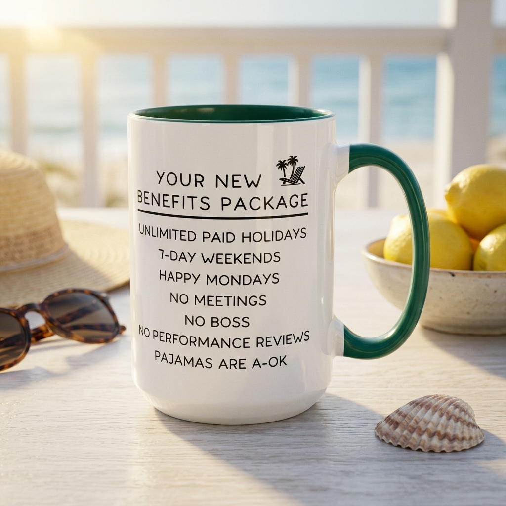 Personalized Retirement Benefits Mug