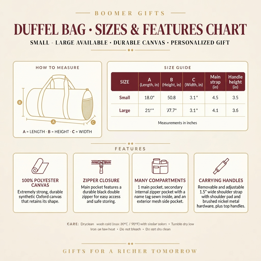 Personalized Retirement Duffel Bag