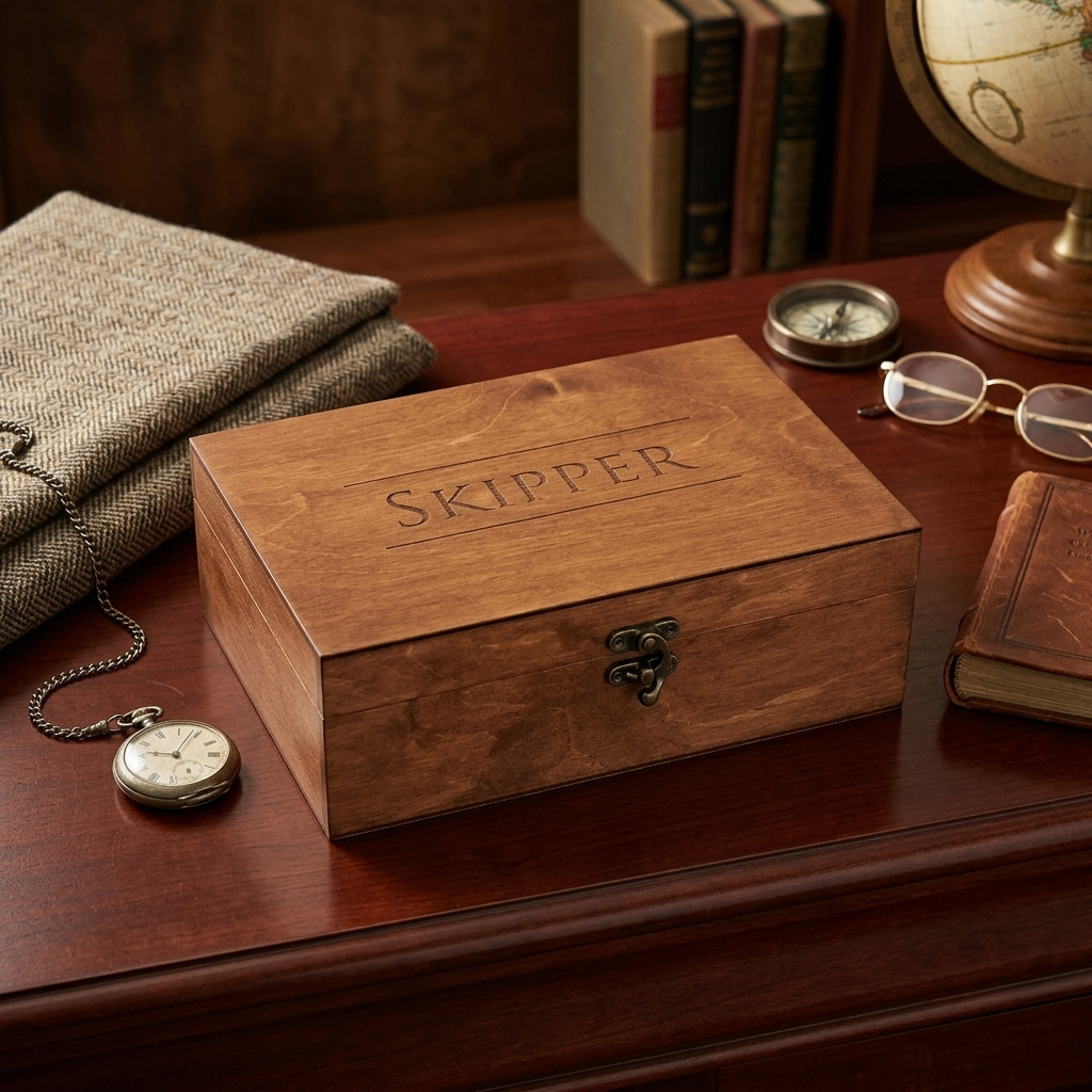 Personalized Wooden Keepsake Box with Engraved Name