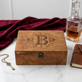 Personalized Wooden Keepsake Box with Monogram