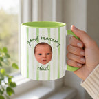Personalized Baby Face Mug for Dad