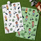 Personalized Best Dad By Par Golf Towel