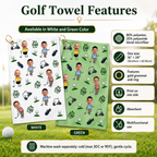 Personalized Best Dad By Par Golf Towel