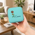 Personalized Birth Flower Jewelry Box