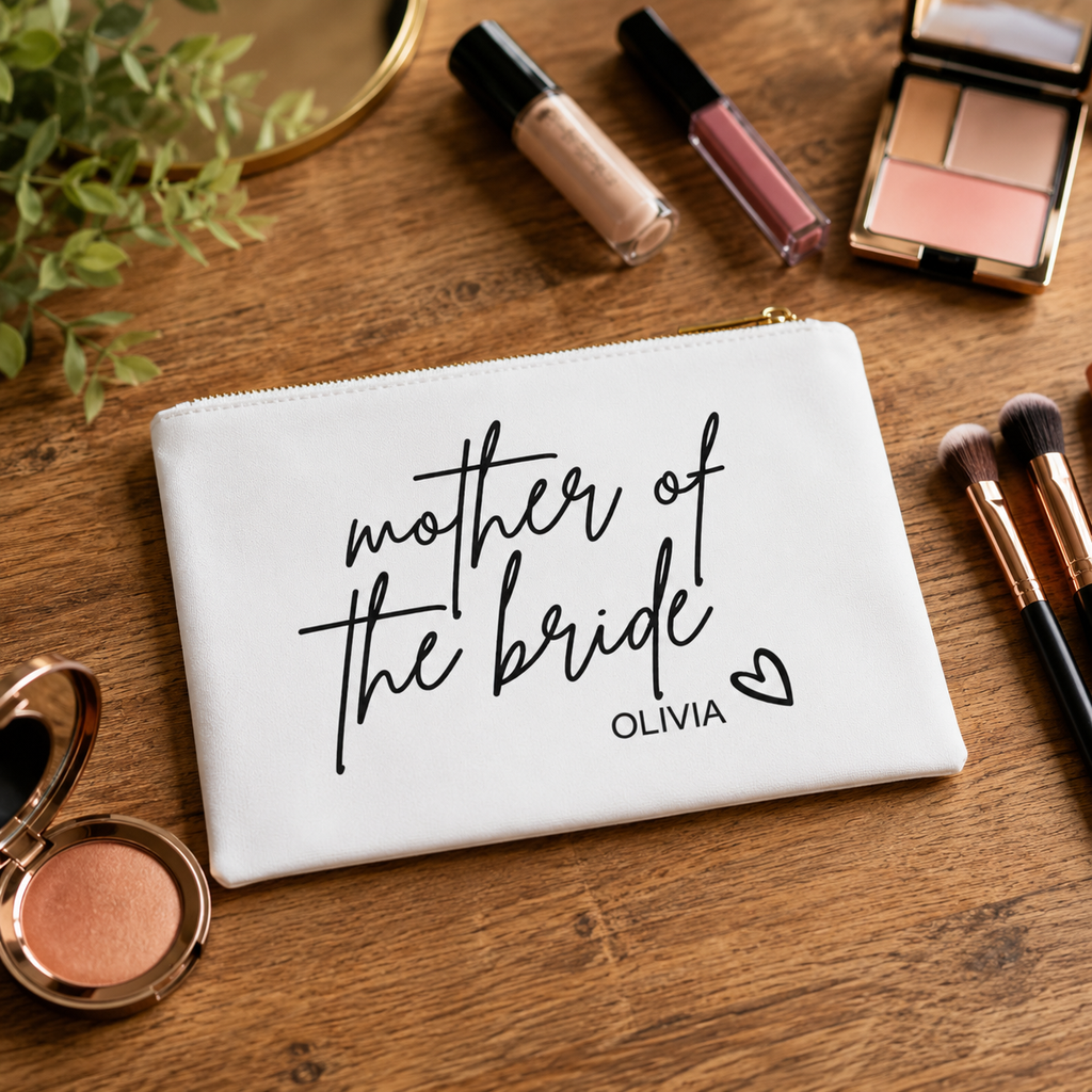 Personalized Mother of the Bride Cosmetic Bag