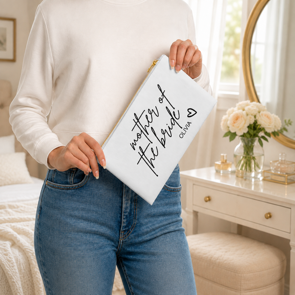 Personalized Mother of the Bride Cosmetic Bag