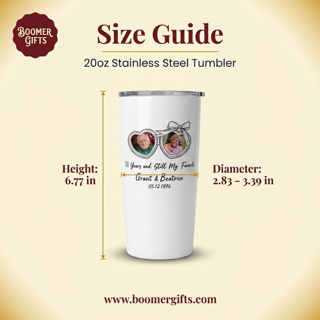 Personalized Couples Photo Tumbler