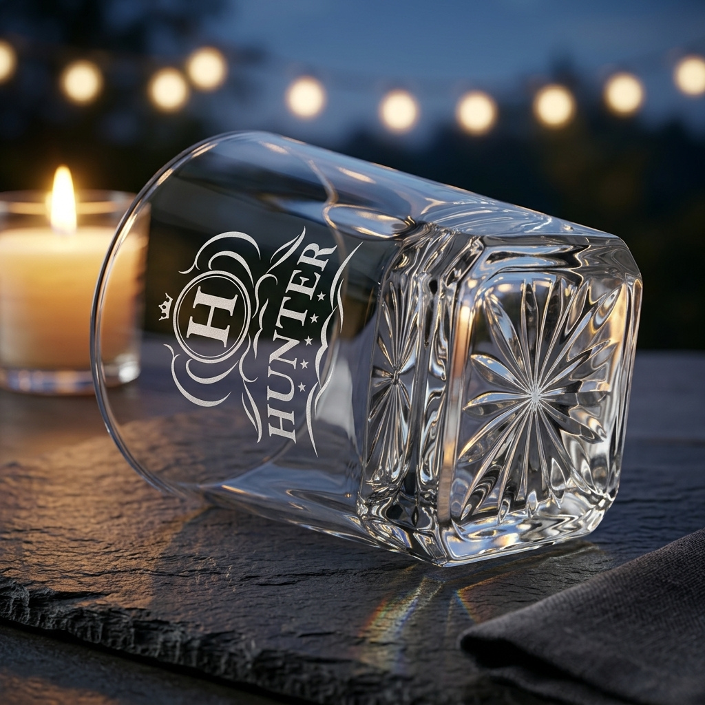 Monogram Whiskey Glass