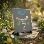 Personalized Grandma Slate Plaque with Grandkids Names