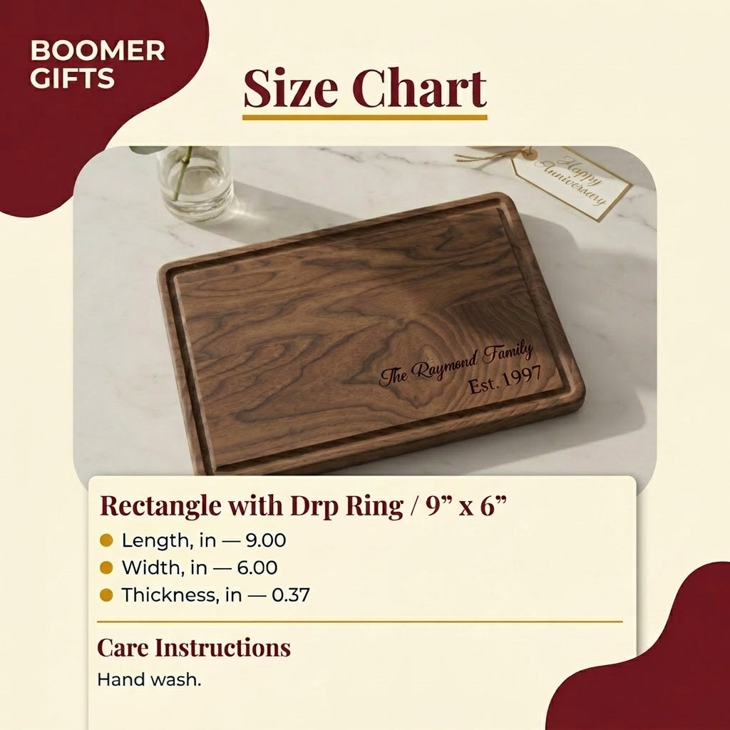 Personalized Family Surname Cutting Board