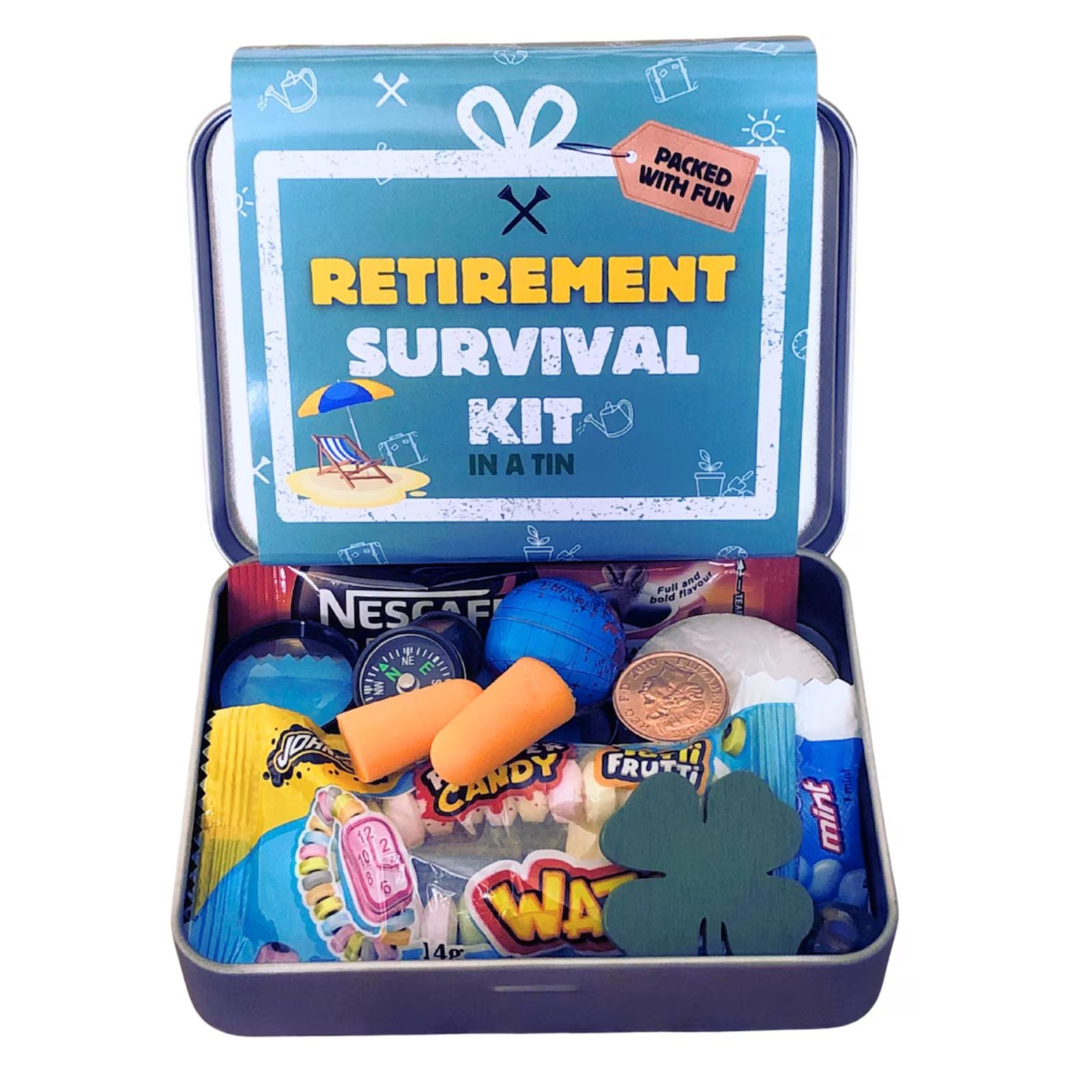 Retirement Survival Kit in a Tin