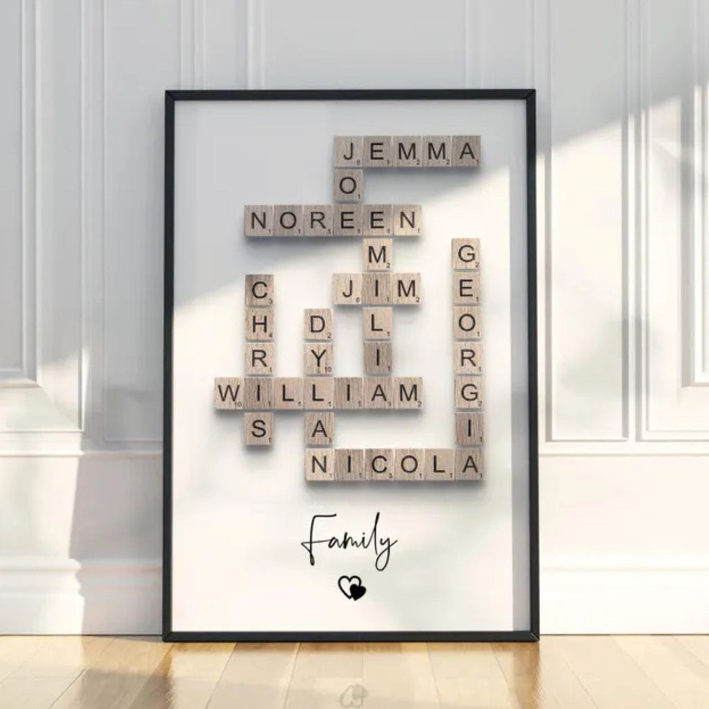Family Crosswords Puzzle Poster