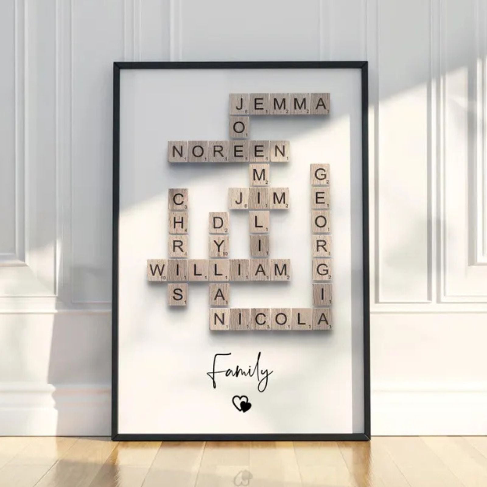 Family Crosswords Puzzle Poster