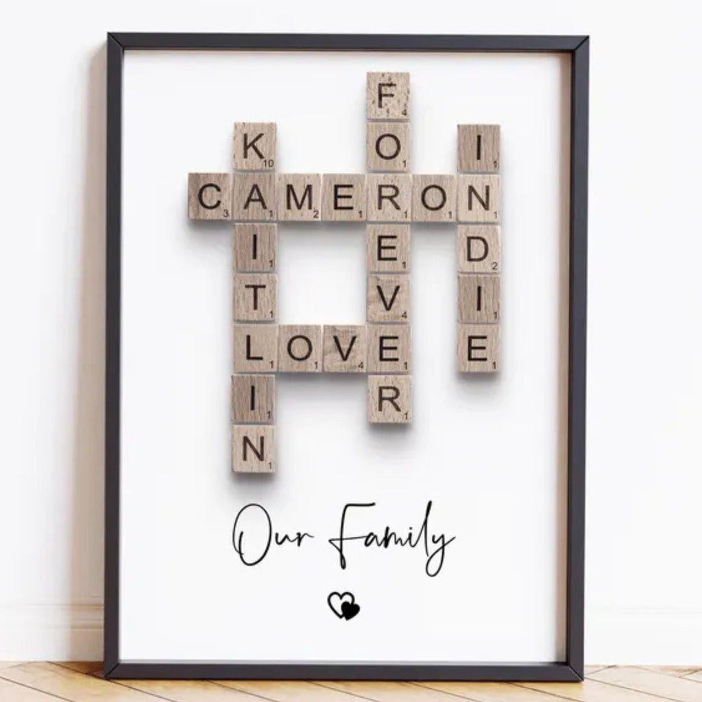 Family Crosswords Puzzle Poster