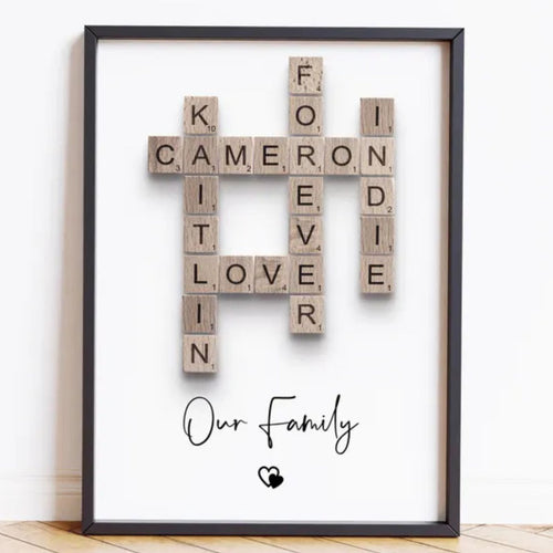 Family Crosswords Puzzle Poster