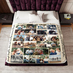 Personalized Photo Collage Blanket