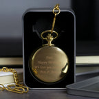 Personalized Engraved Gold Pocket Fob Watch